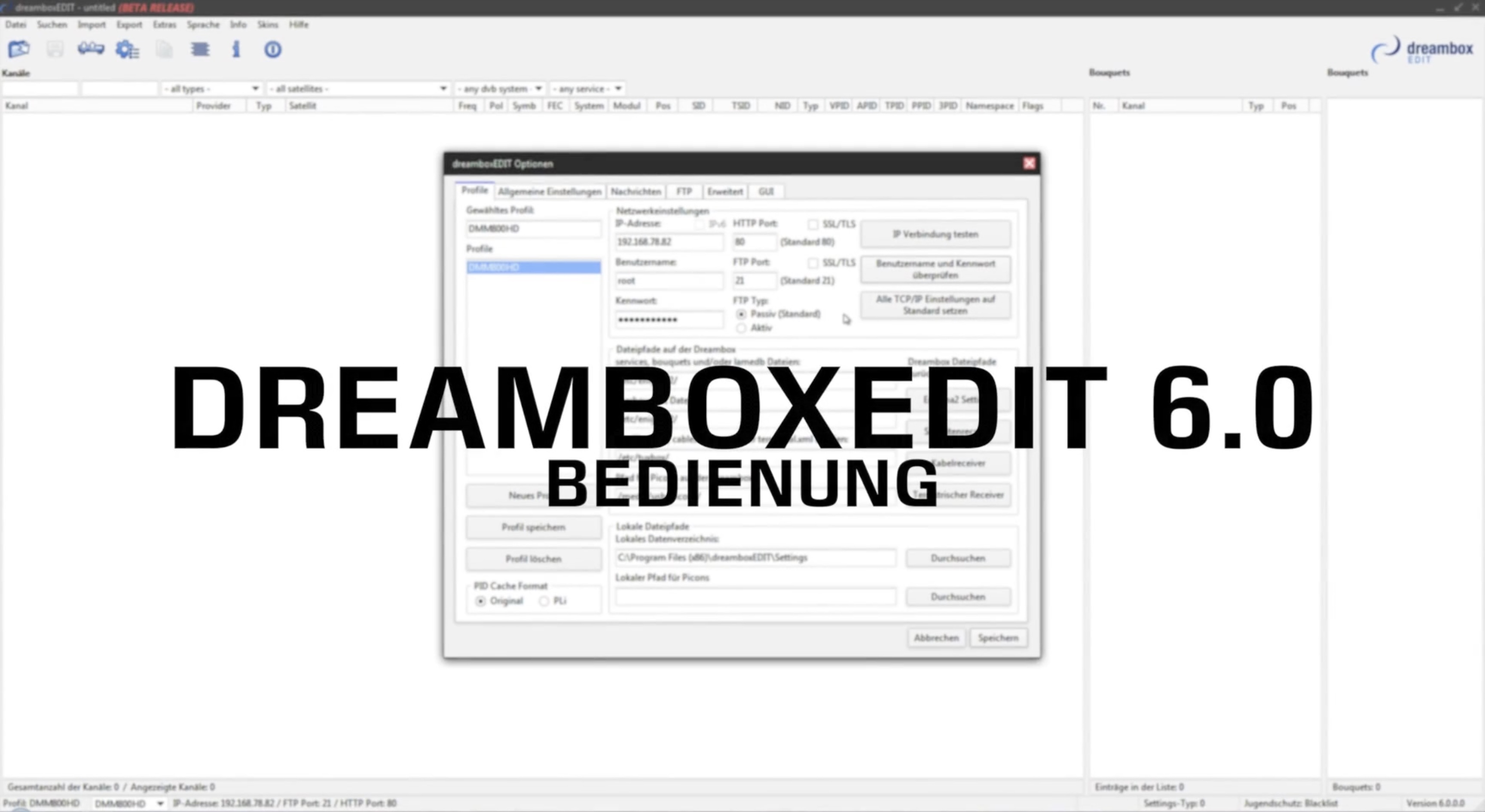 Bedienung