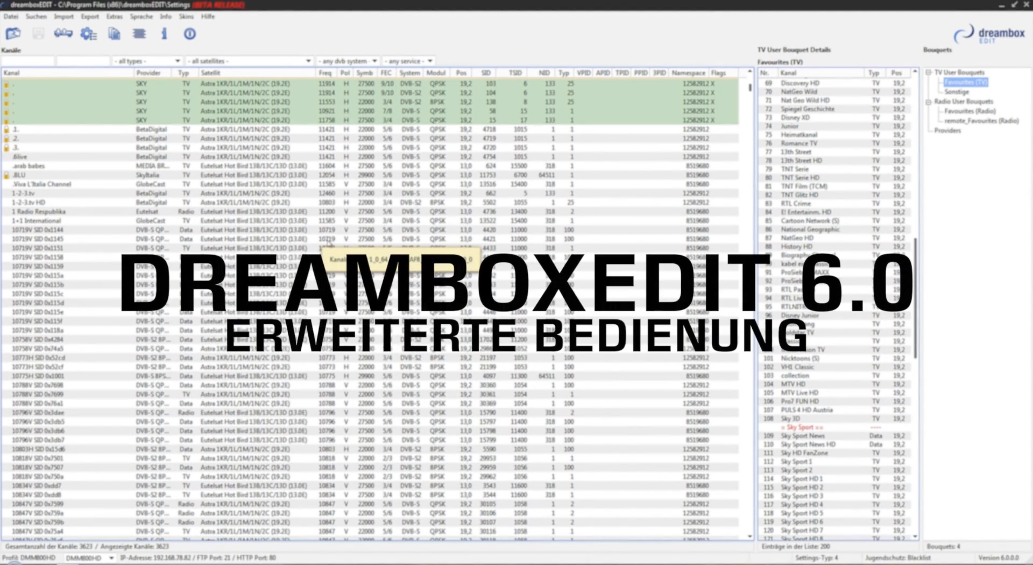 Erweiterte Bedienung